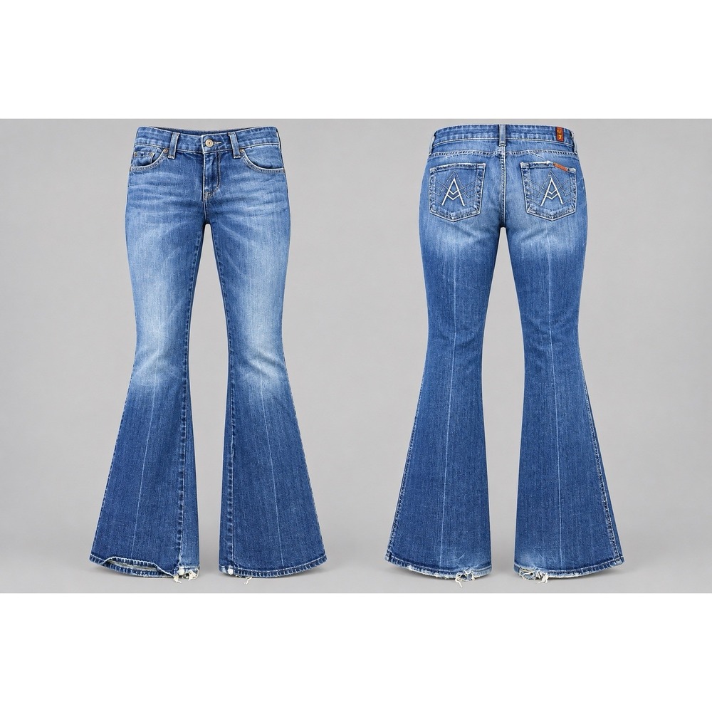7 For All Mankind jeans womens 26x31 A Pocket bootcut flare y2k